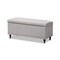 Baxton Studio Kaylee Beige Upholstered Button-Tufting Storage Ottoman Bench 128-7054 - alternate 1